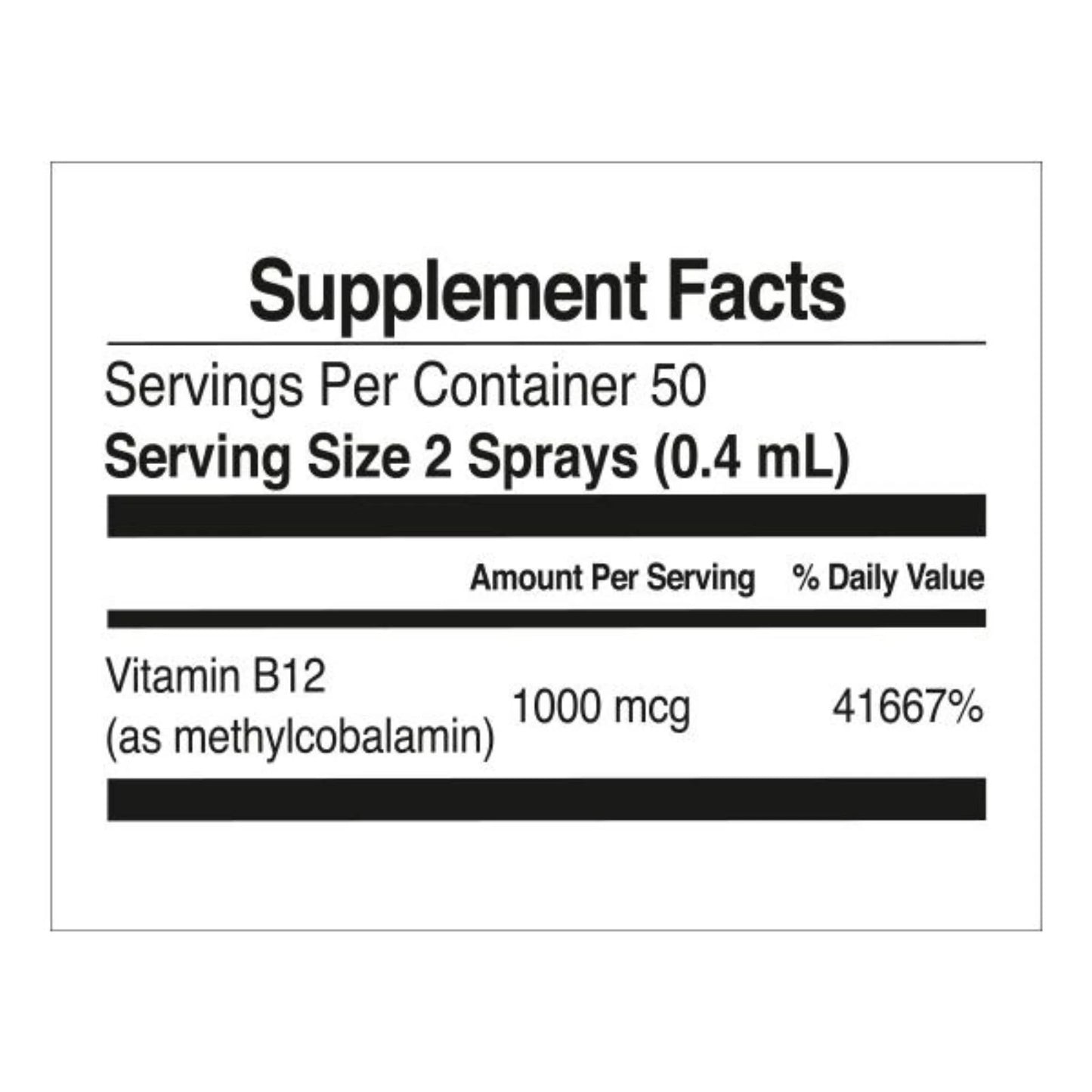 Vitamin B12 Oral Spray